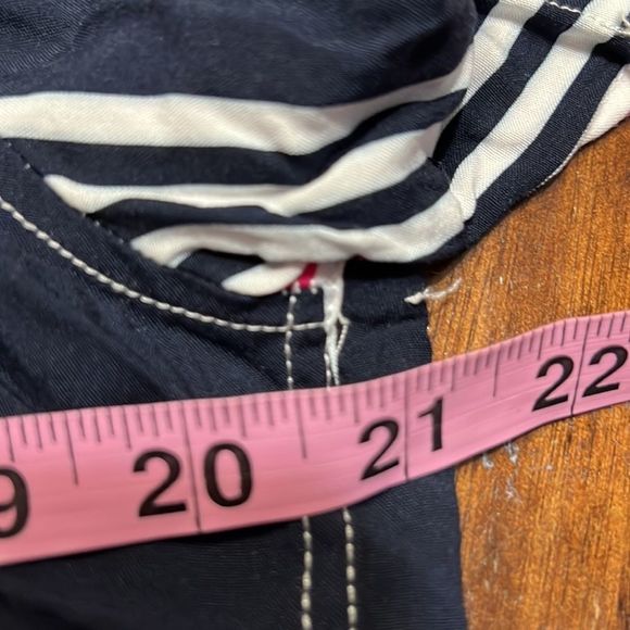 Zara Men's Relaxed Fit Short Sleeve Button Up Pink Blue Stripe Shirt Sz M NWT - Picture 15 of 16